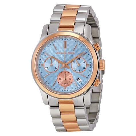 Michael Kors Runway Chronograph Blue Dial Two